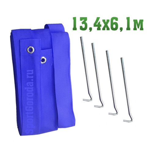 Разметка площадки для бадминтона (13.4х6.1м) - синего цвета