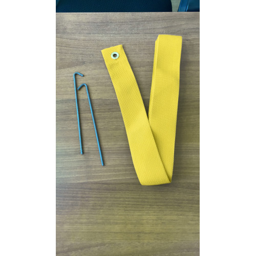 Разметка площадки для пляжного волейбола 8х16м (жёлтый цвет)