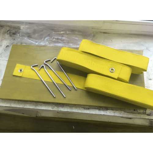 Разметка площадки для пляжного волейбола 8х16м (жёлтый цвет)