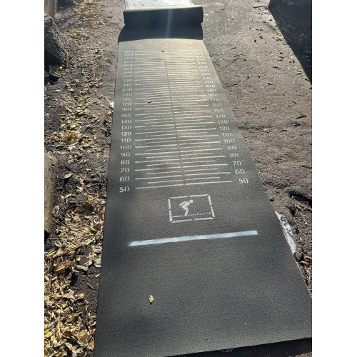 Удлинённая дорожка для прыжков в длину с шагом 5 см