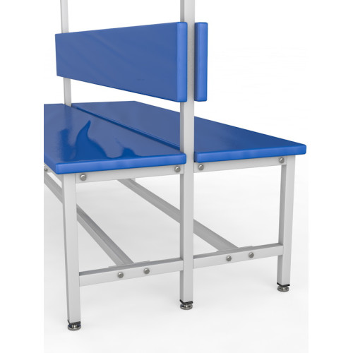 Мягкая скамейка для раздевалки 1,0м, двухсторонняя 