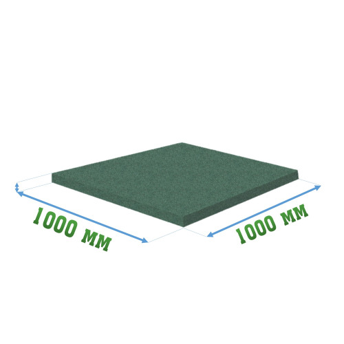 Резиновое покрытие 1000x1000x20мм Pool