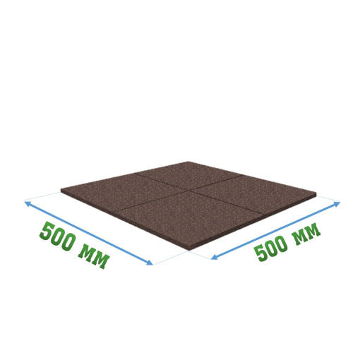 Резиновое покрытие 500x500x20мм Pool 