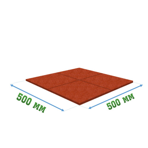 Резиновое покрытие 500x500x20мм Pool 