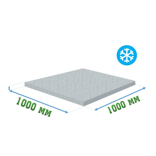 Резиновая покрытие 1000x1000x8мм Ice