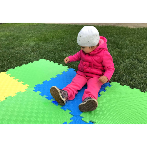 Мат пазл для игровой комнаты зеленый