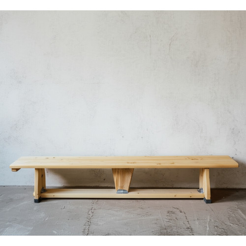 Скамья гимнастическая 3,5м на деревянных ножках