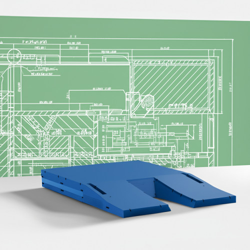 Место приземления для прыжков с шестом 8,5×6×0,8 м