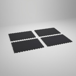 Мат-пазл черный