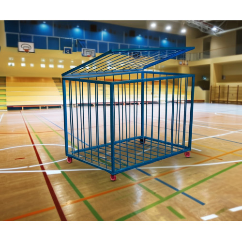 Корзина для мячей на колесиках