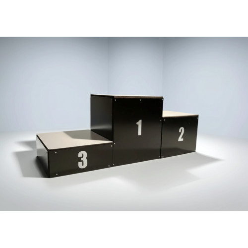 Пьедестал для награждений с ковровым покрытием