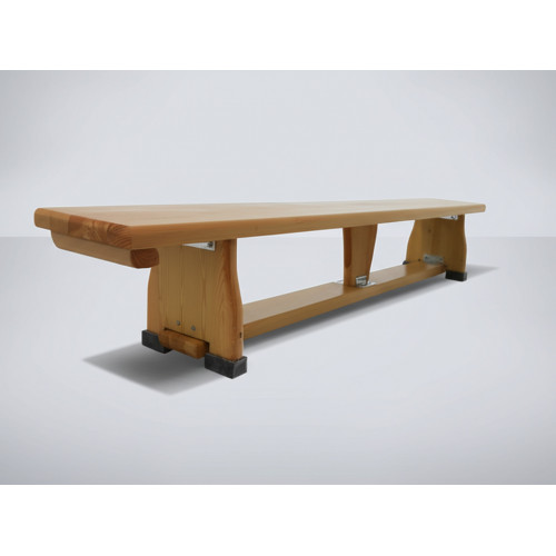 Скамья гимнастическая 2,5м на деревянных ножках