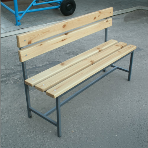 Скамейка со спинкой для раздевалок 2 метра