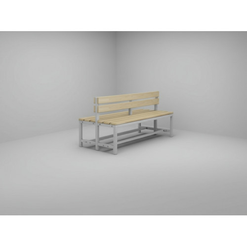 Скамейка для раздевалки 2,м, двухсторонняя 