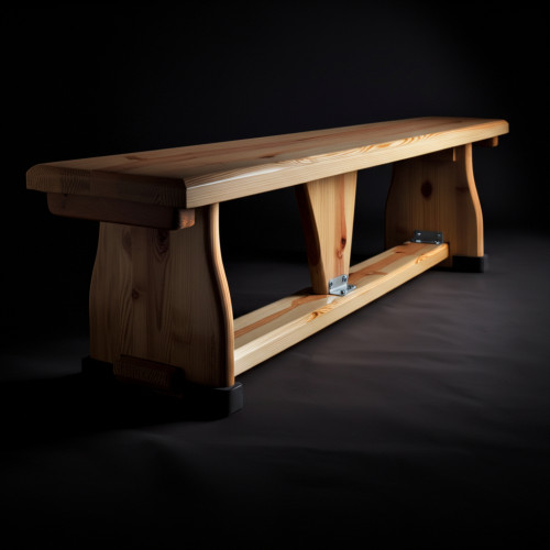 Скамья гимнастическая 1,0м на деревянных ножках