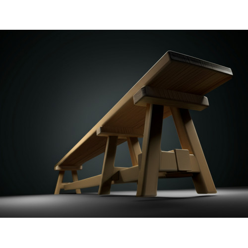 Скамья гимнастическая 1,0м на деревянных ножках