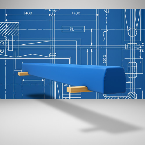 Бревно напольное мягкое 300 см