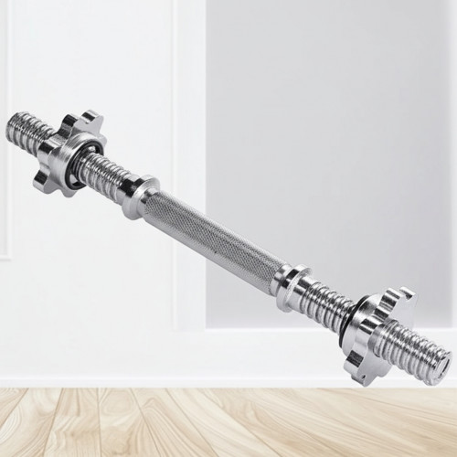 Хромированный гриф для штанги с гайками, 41 см