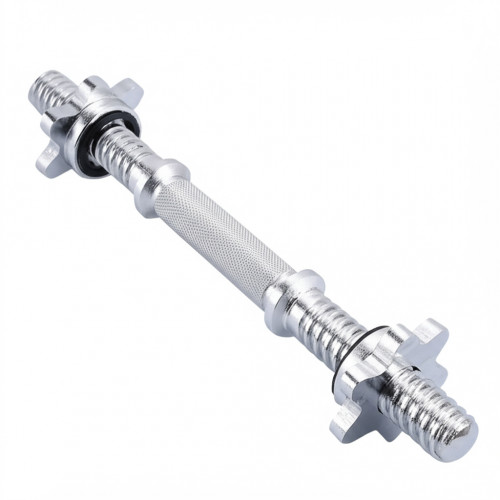 Хромированный гриф для штанги с гайками, 41 см