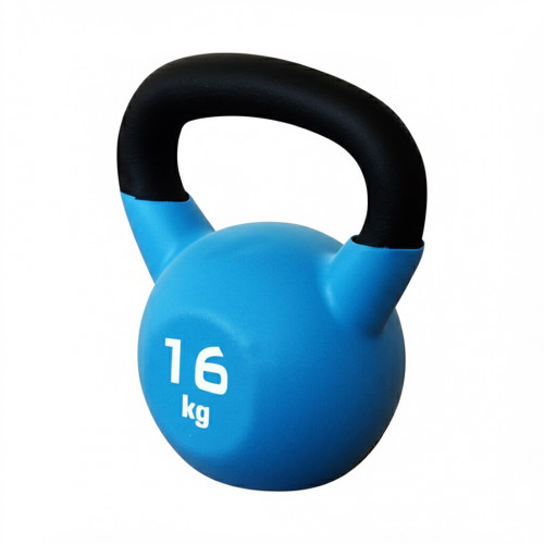 Обрезиненная гиря для кроссфит, 16 кг
