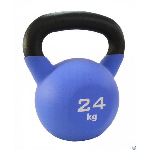 Обрезиненная гиря для кроссфит, 24 кг