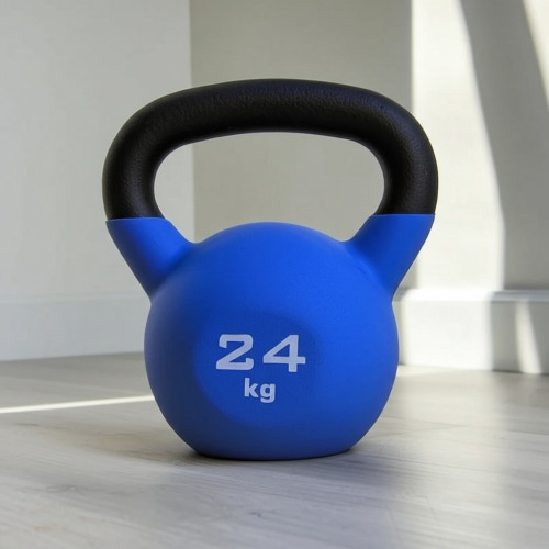 Обрезиненная гиря для кроссфит, 24 кг