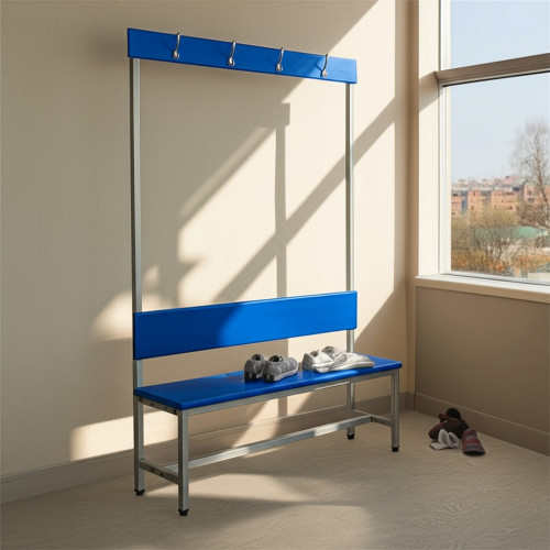 Мягкая скамейка для раздевалки 1,5м, односторонняя 