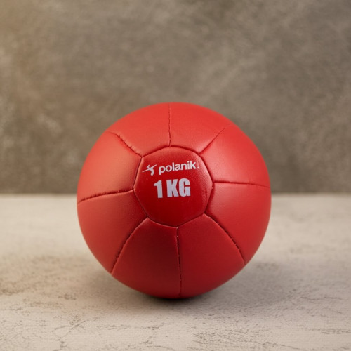 Медицинбол 1 кг, (искусственная кожа)