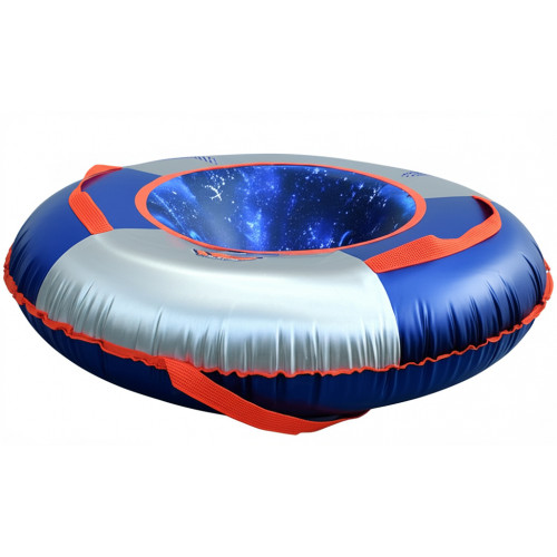 Сноутьюб V76 серебрисный-синий