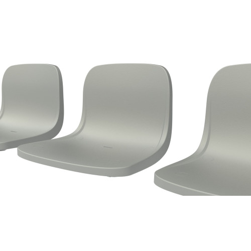 Сидение/кресло пластиковое ИСКРА - 4 крепления